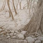 Winter Thaw
14" x 21",  silver point 